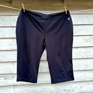 Lands' End Women's Capri‎ black Leggings Workout Activewear Plus Size